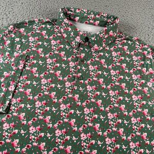 1764 Signature Polo Shirt Mens L Floral Multicolor Short Sleeve Performance Golf